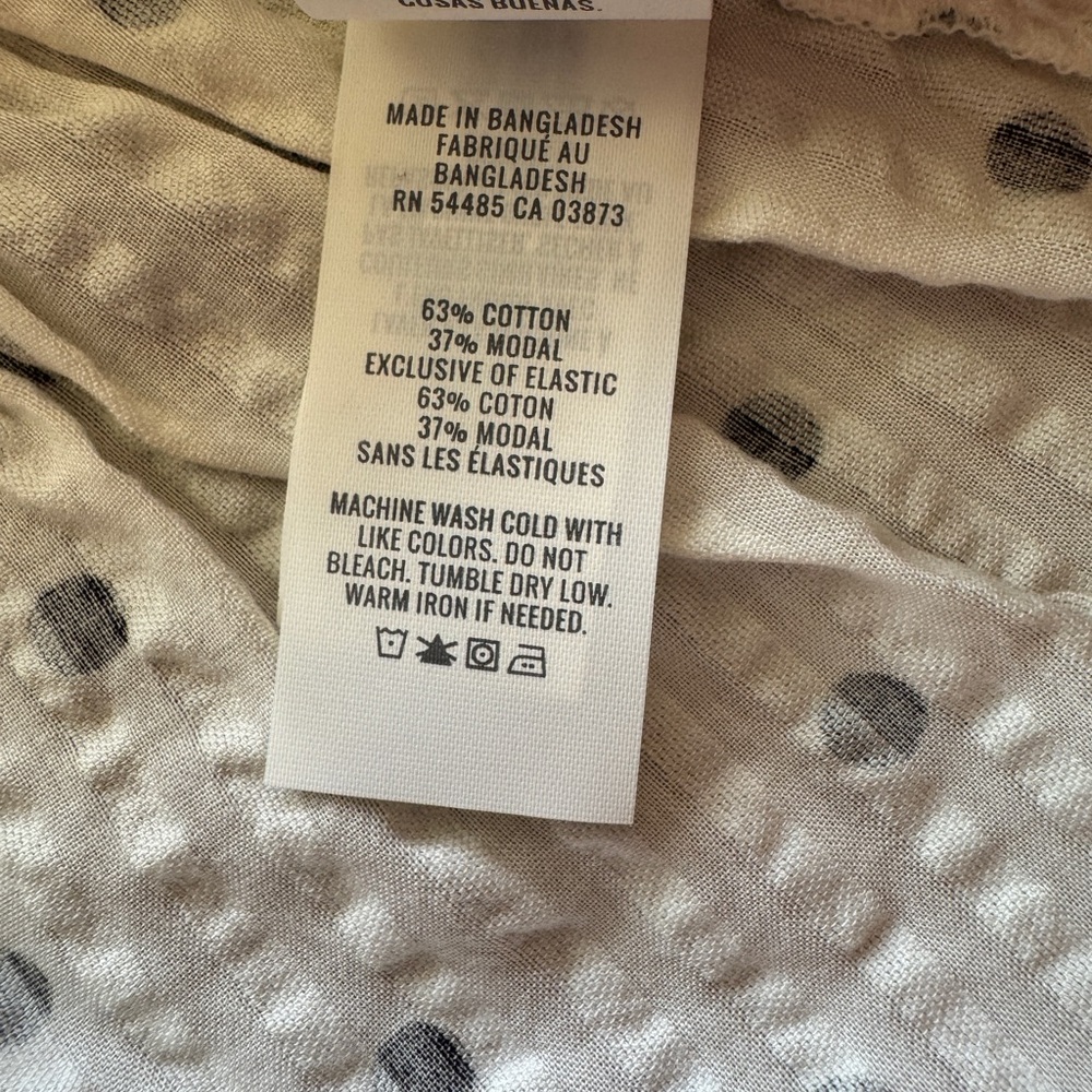 American eagle NWT White Polka Dot Peplum Cami Top - Black Dot - Picture 6 of 7